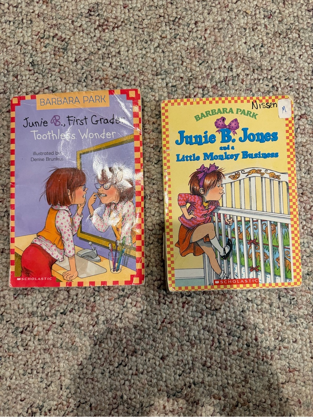 Junie B. Jones Kids Book Set - Yellow & Purple Covers